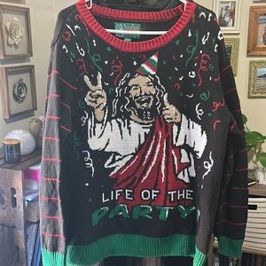 XXL Jesus Xmas holiday ugly sweater